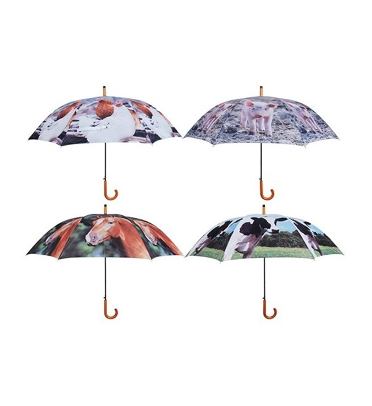Esschert design paraguas animales de granja ã˜120cm