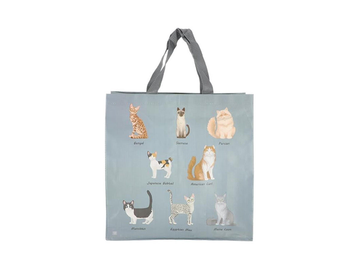 Esschert design bolso shopping razas de gatos 14,5x39,6xh40,7cm