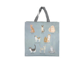 Esschert design bolso shopping razas de gatos 14,5x39,6xh40,7cm