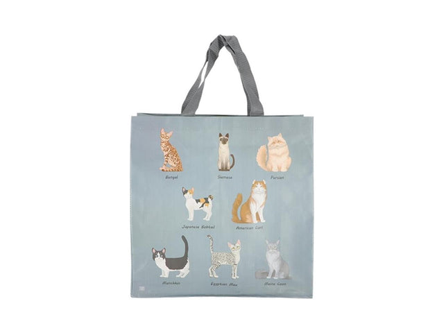 Esschert design bolso shopping razas de gatos 14,5x39,6xh40,7cm
