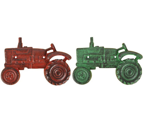 Esschert design abrebotellas tractor 20x7x13cm rojo o verde