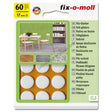 Deslizador de fieltro Fix-o-moll 17mm autoadhesivo blanco paquete de 60uds.