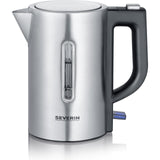 Severin wk3647 mini hervidor de viaje 0,5l 1100w acero inoxidable negro
