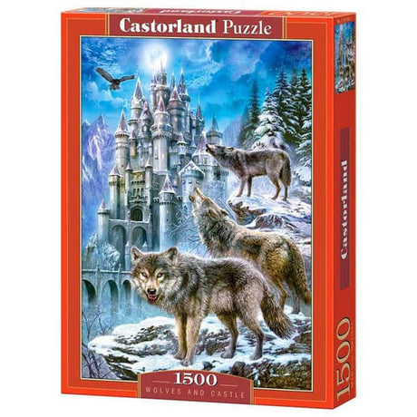 Lobos y castillo de Castorland – Puzzle – 1.500 piezas – Acabado satinado – Ajuste perfecto – Calidad europea