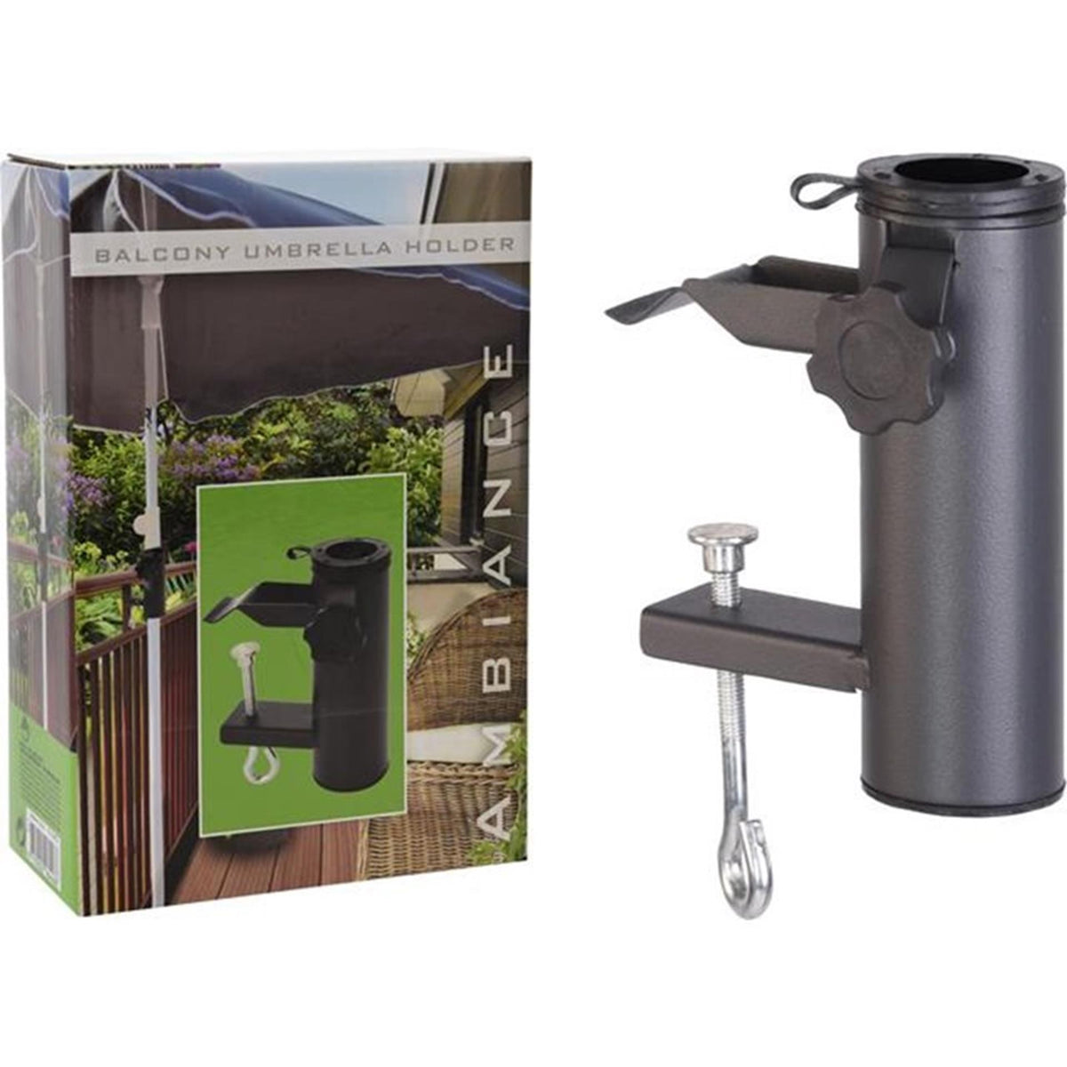 Pinza para mesa de balcón y jardín Pro para sombrillas