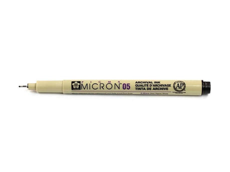 Bruynzeel sakura fineliner puntiagudo pigma micron 0,45 mm negro ds a 12 piezas