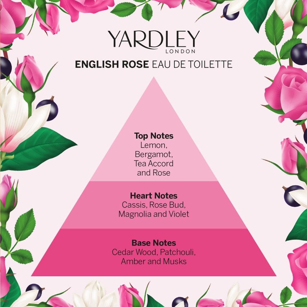 Yardley London rosa inglesa eau de toilette 50ml