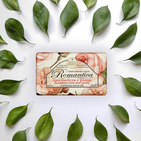 Nesti dante romantica jabón rosa peonía 250gr.