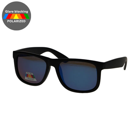 Gafas de sol polarizadas Spectrum cuadradas negro mate azul hombre