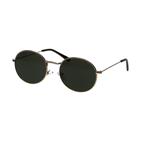 Gafas de sol Spectrum planas ovaladas oro metal verde unisex