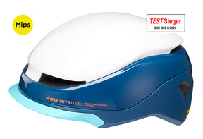 Ked Fietshelm Mitro UE-1 M (52-58 cm) Blanco azul