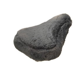 Cubierta de silla de oveja gris