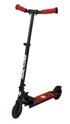 Qplay mini paso alu rojo plegable con iluminación LED