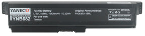Batería de laptop yanec extendida 10400mAh