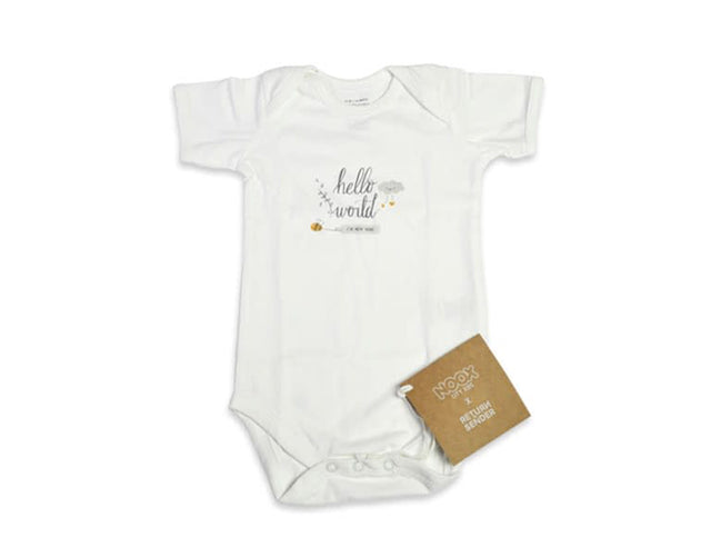 Noox City Kids Romper Hello World 100% Justo